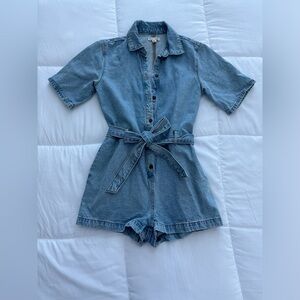 Denim Romper